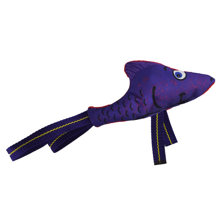 floppy fish toy dog